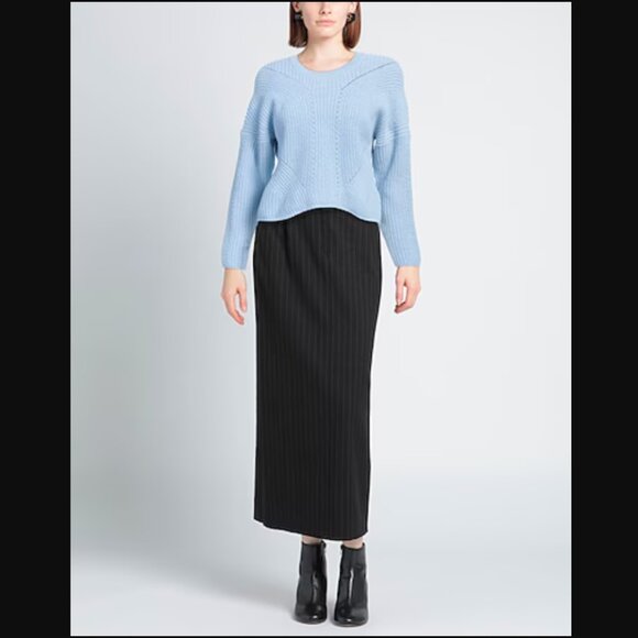 Maje Wool Blend Blue Crop Sweater Size FR 1 (Small) - Picture 3 of 15